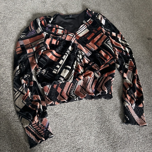 Velour long sleeved top - Picture 1 of 1